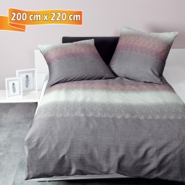 Bettwäsche Janine moments 98041 traube 200 cm x 220 cm